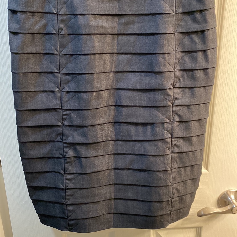 Ellen Tracy dark gray paneled dress - Picture 4 of 9